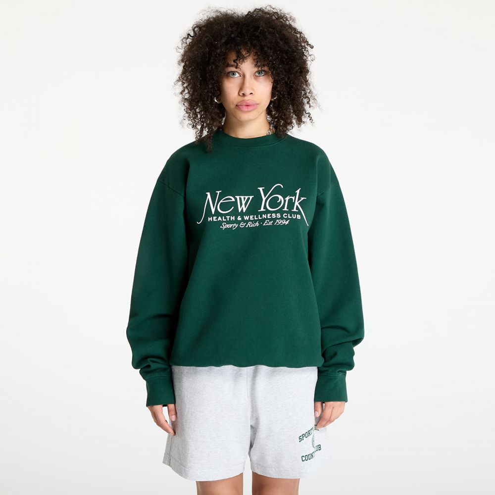 Mikina Sporty & Rich NY94 Crewneck Forest L