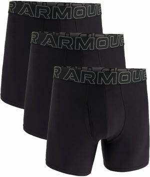 Under Armour M Perf Tech 6in 3-Pack Black L