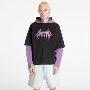 Mikina Wasted Paris M Slug Age Hoodie Faded Black/ Imperial Purple M