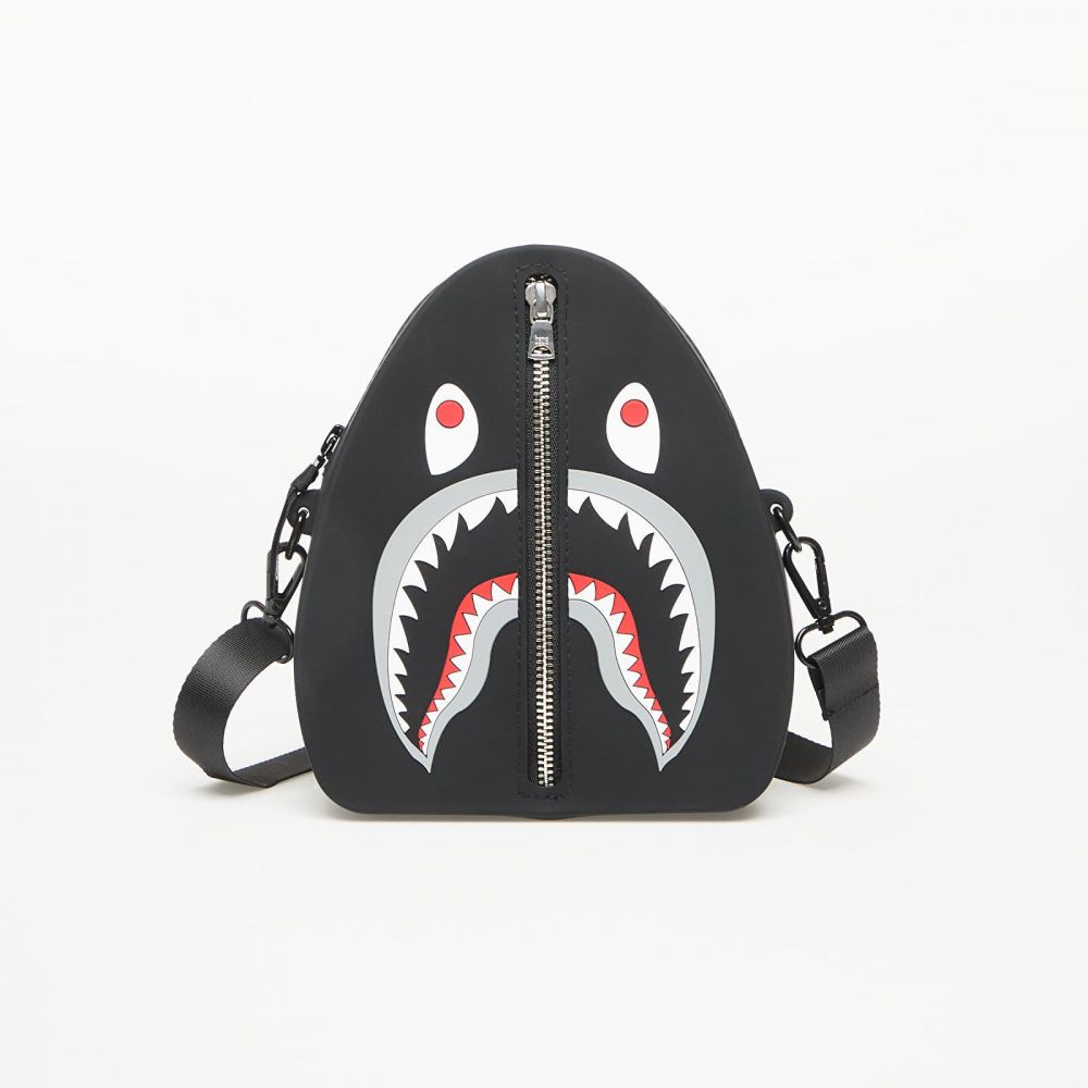 Taška A BATHING APE Shark Silicon Shoulder Bag Black Universal