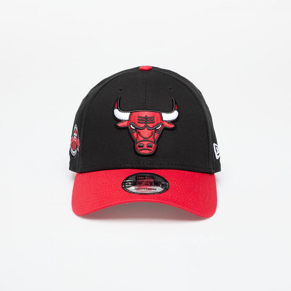 Šiltovka New Era Chicago Bulls 9FORTY Side Patch Adjustable Cap Black/ Fdr Universal