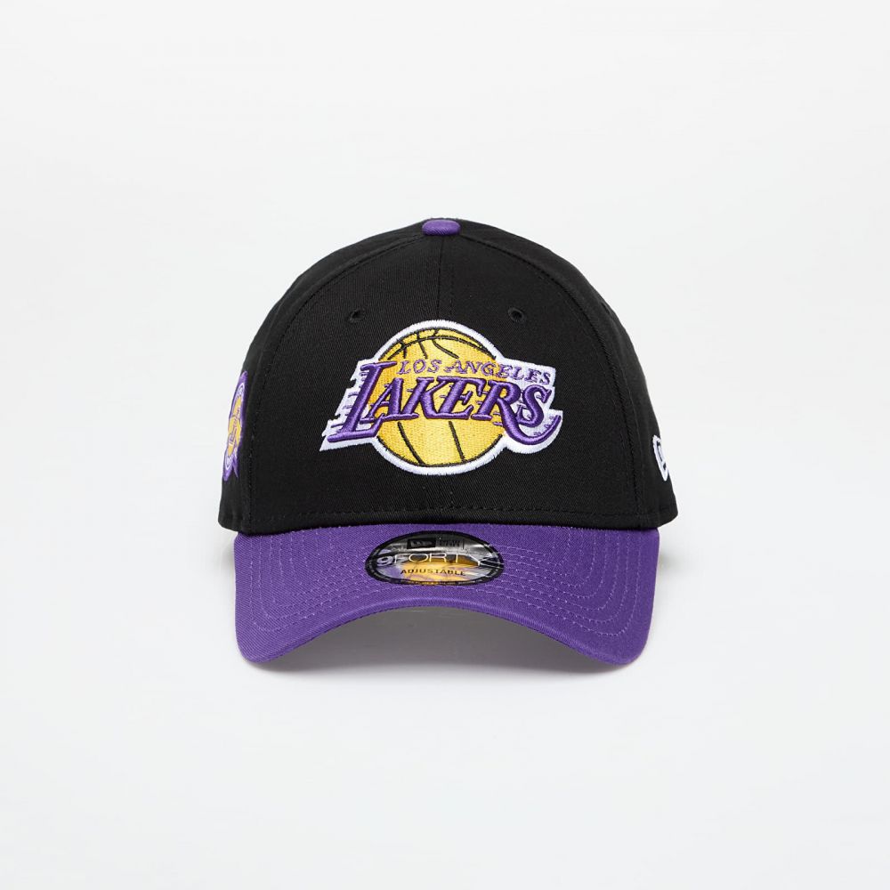 Šiltovka New Era Los Angeles Lakers 9FORTY NBA Side Patch Adjustable Cap Black/ Trp Universal
