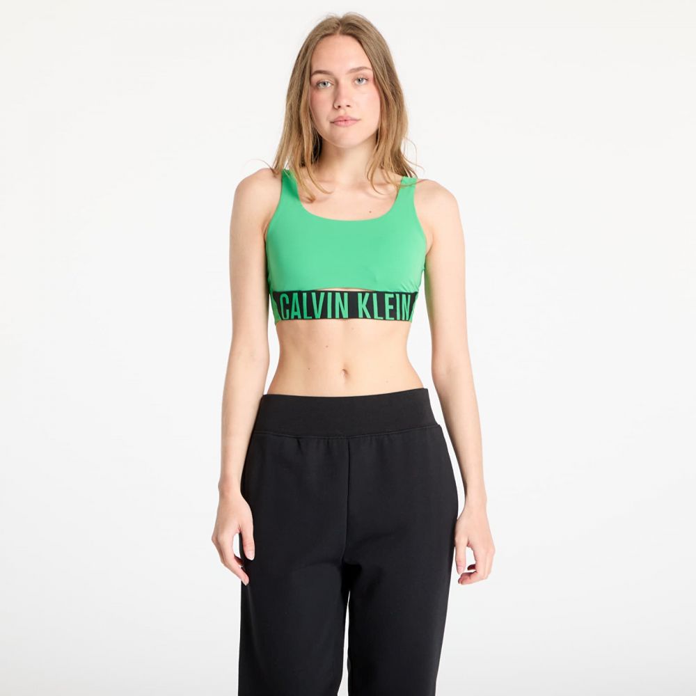 Calvin Klein Sport Intense Power Medium Mesh Bra Blossom Green L