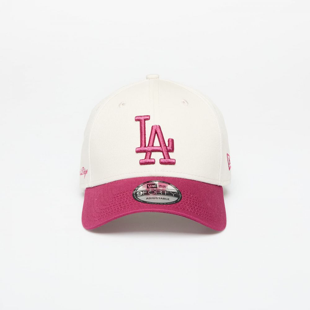Šiltovka New Era Los Angeles Dodgers 9FORTY Side Script Adjustable Cap Ivory/ Chj Universal