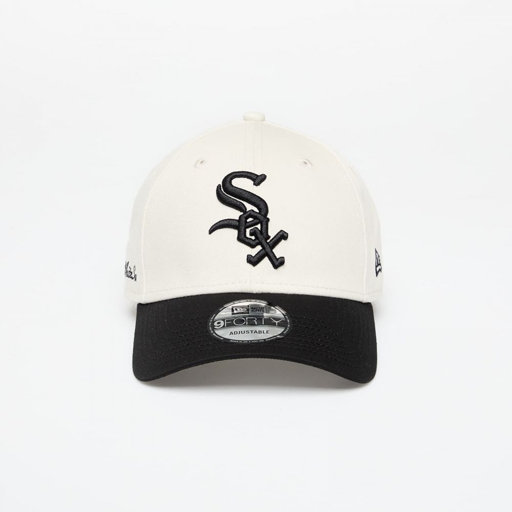 Šiltovka New Era Chicago White Sox 9FORTY Side Script Adjustable Cap Ivory/ Black Universal