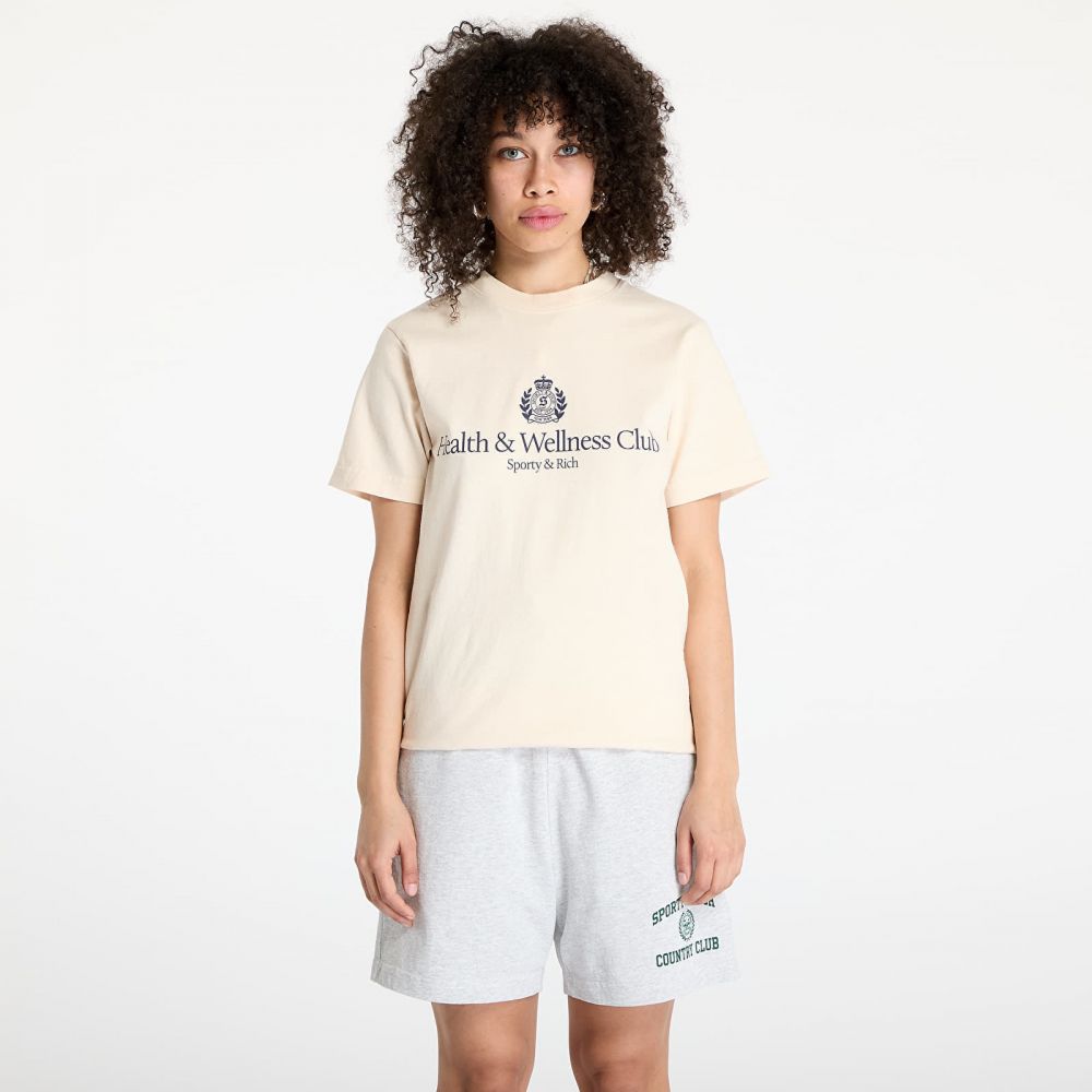 Tričko Sporty & Rich H&W Crest T-Shirt Cream XL