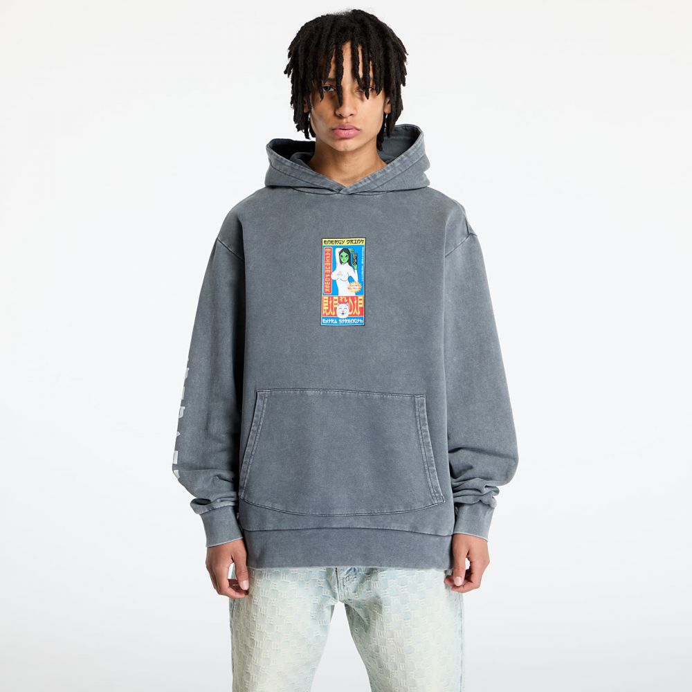 Mikina RIPNDIP Nerms Cans Hoodie Charcoal Vintage Wash M