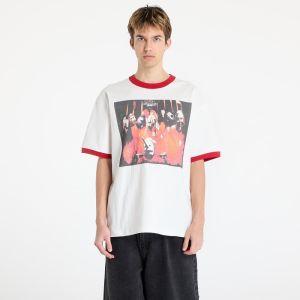 Tričko PLEASURES x Slipknot Self Titled Ringer Shirt White M