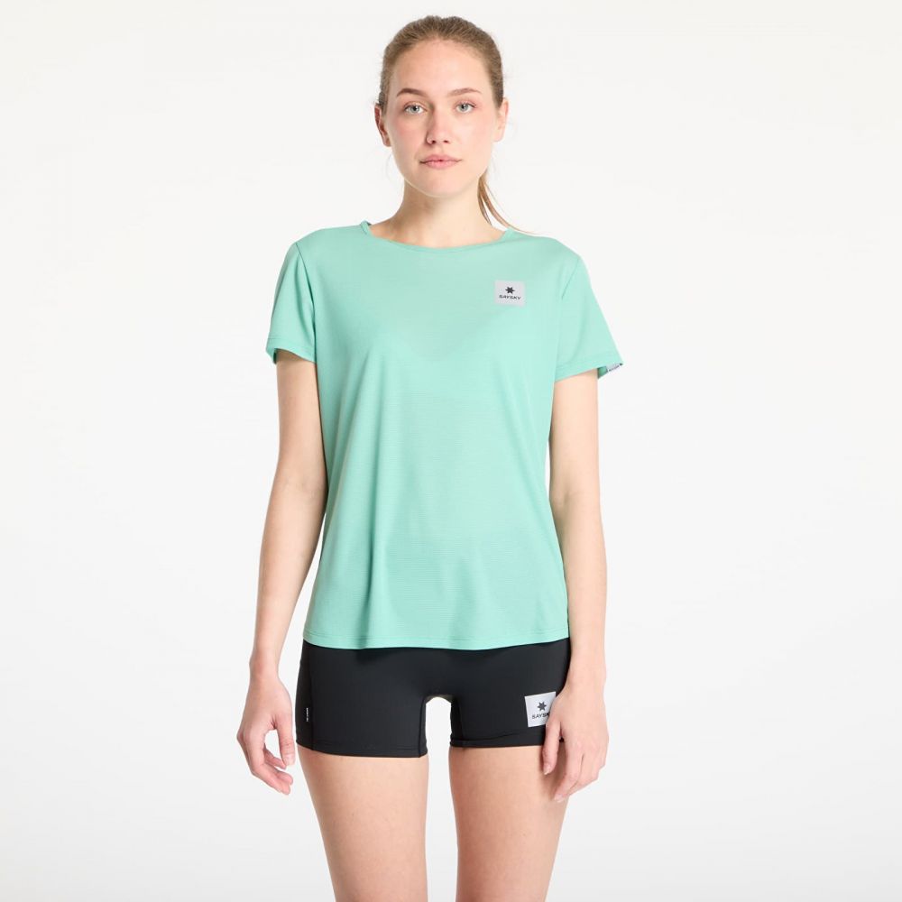 Tričko SAYSKY W Reactive Flow T-Shirt Green AOP XS