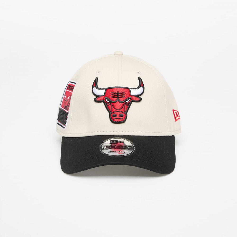 Šiltovka New Era Chicago Bulls 9FORTY Contrast Patch Adjustable Cap Stone/ Black Universal