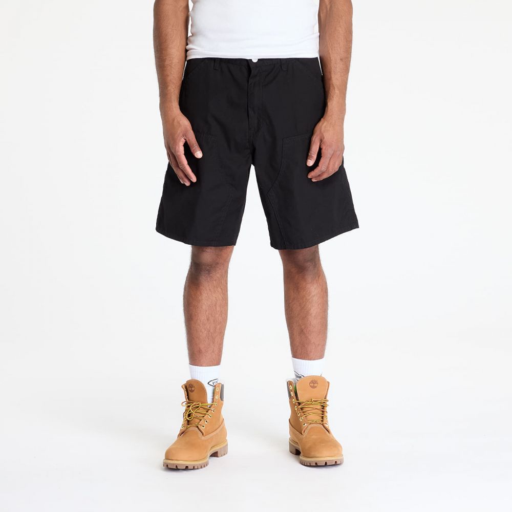 Carhartt WIP Double Knee Short Black Rinsed 28