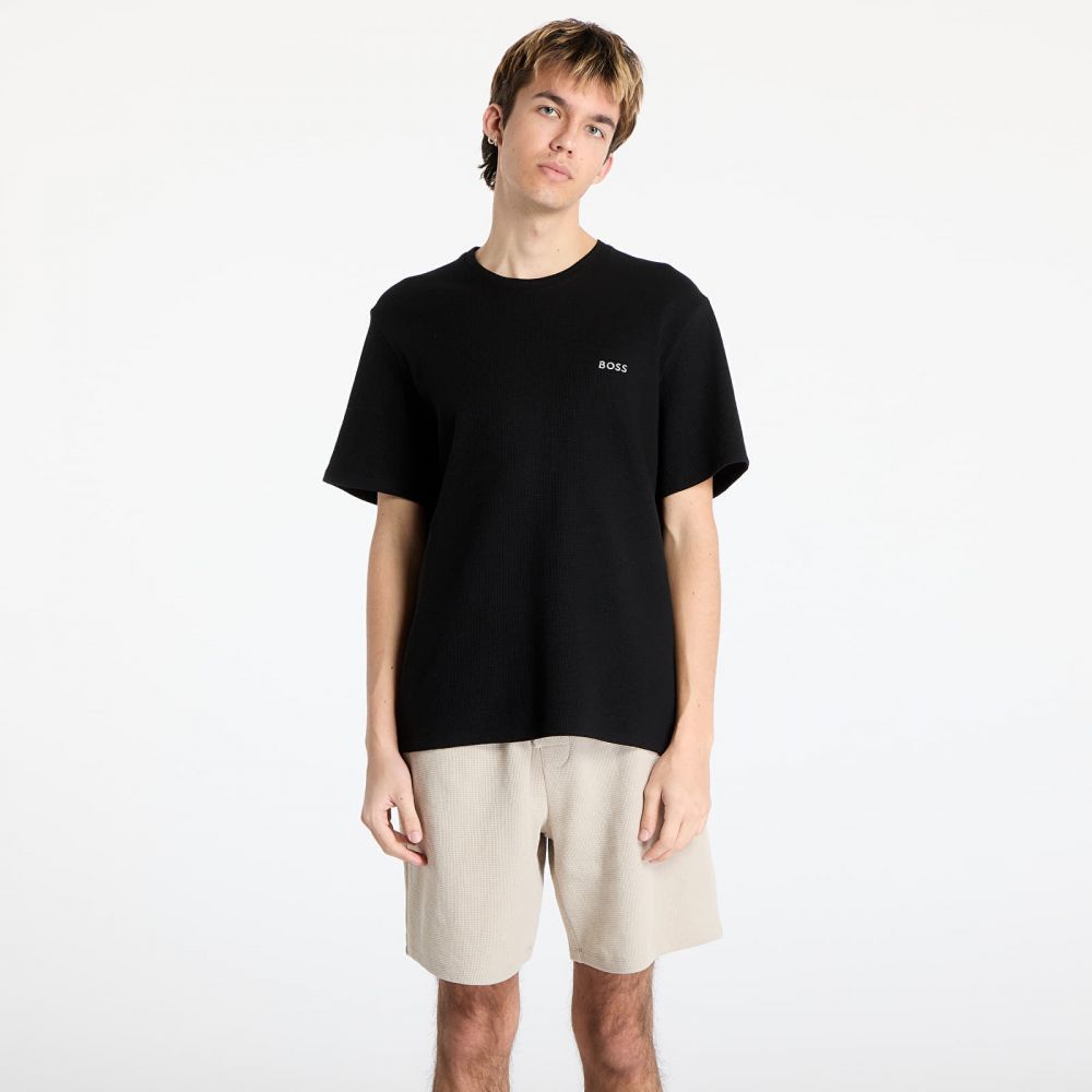 Tričko Hugo Boss Men's Waffle T-Shirt Black L