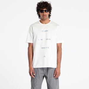 Tričko C.P. Company 30/2 Mercerized Jersey Twisted Typographic Logo T-Shirt Gauze White S