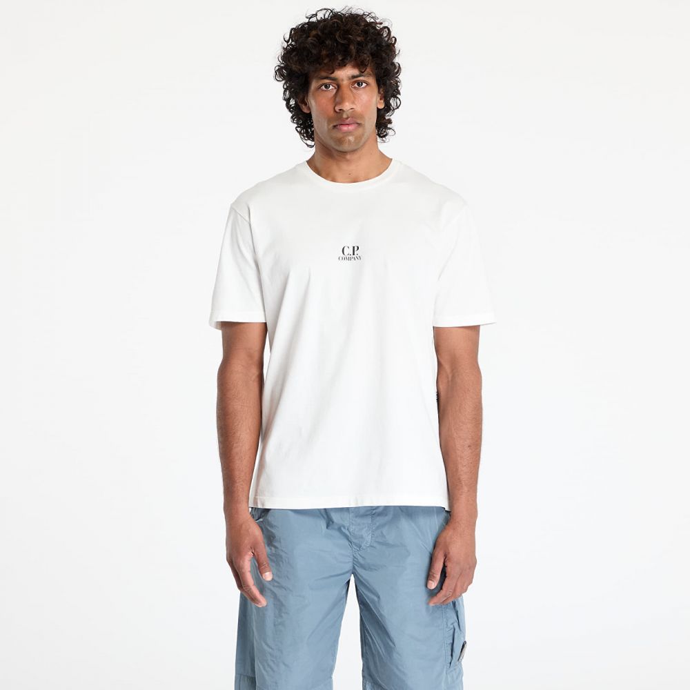 Tričko C.P. Company Graphic-Print T-Shirt Gauze White M