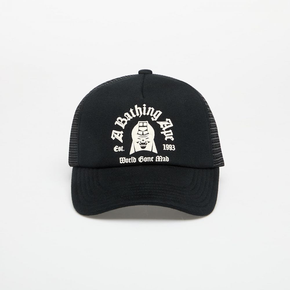 Šiltovka A BATHING APE Logo Cotton Panel Mesh Cap Black Universal