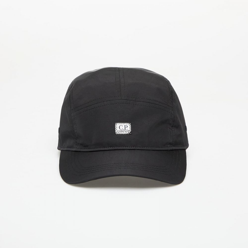 Šiltovka C.P. Company Chrome-R Panelled Cap Black Universal