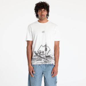Tričko C.P. Company Graphic-Print T-Shirt Gauze White M