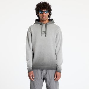 Mikina C.P. Company Chenille Cotton Hooded Knit Smoked Pearl S