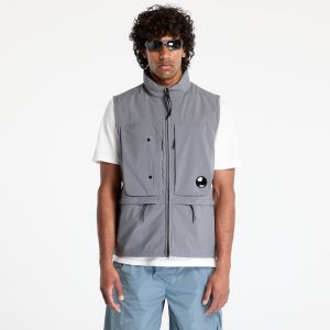 Vesta C.P. Company Cp Shell-R Hooded Vest Smoked Pearl S