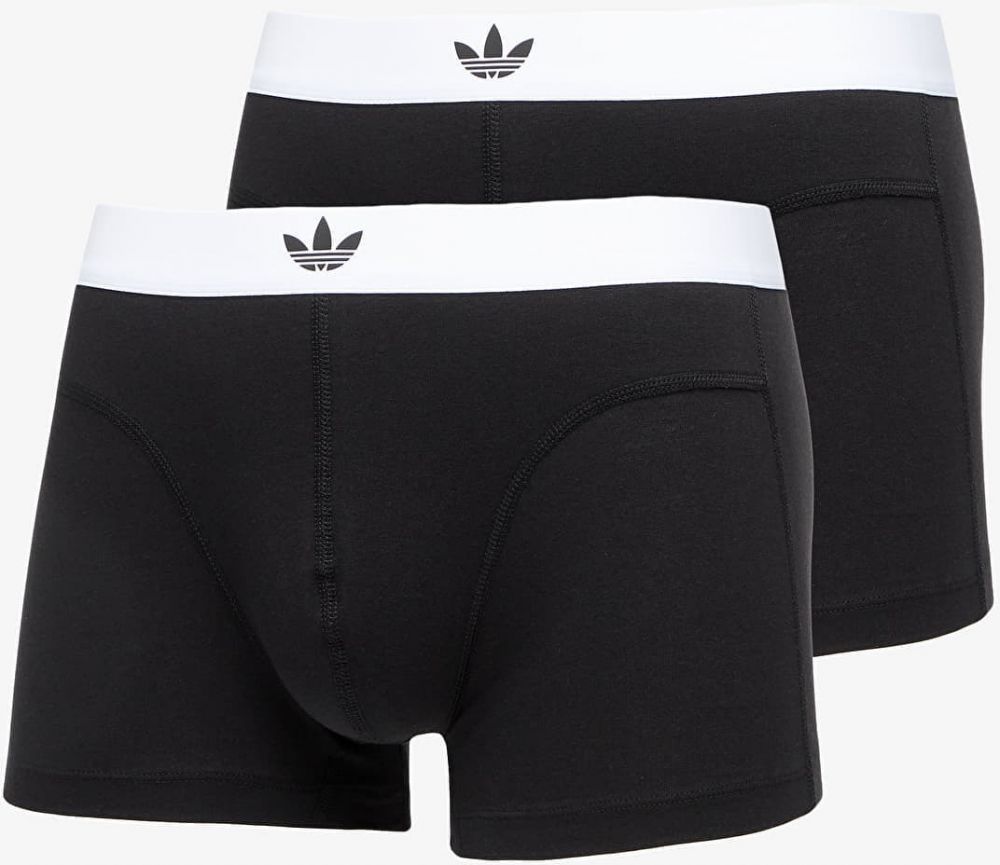 adidas Comfort Flex Cotton - Body Lines Trunk 2-Pack Black L