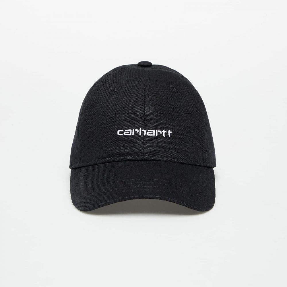 Šiltovka Carhartt WIP Canvas Script Cap Black/ White Universal