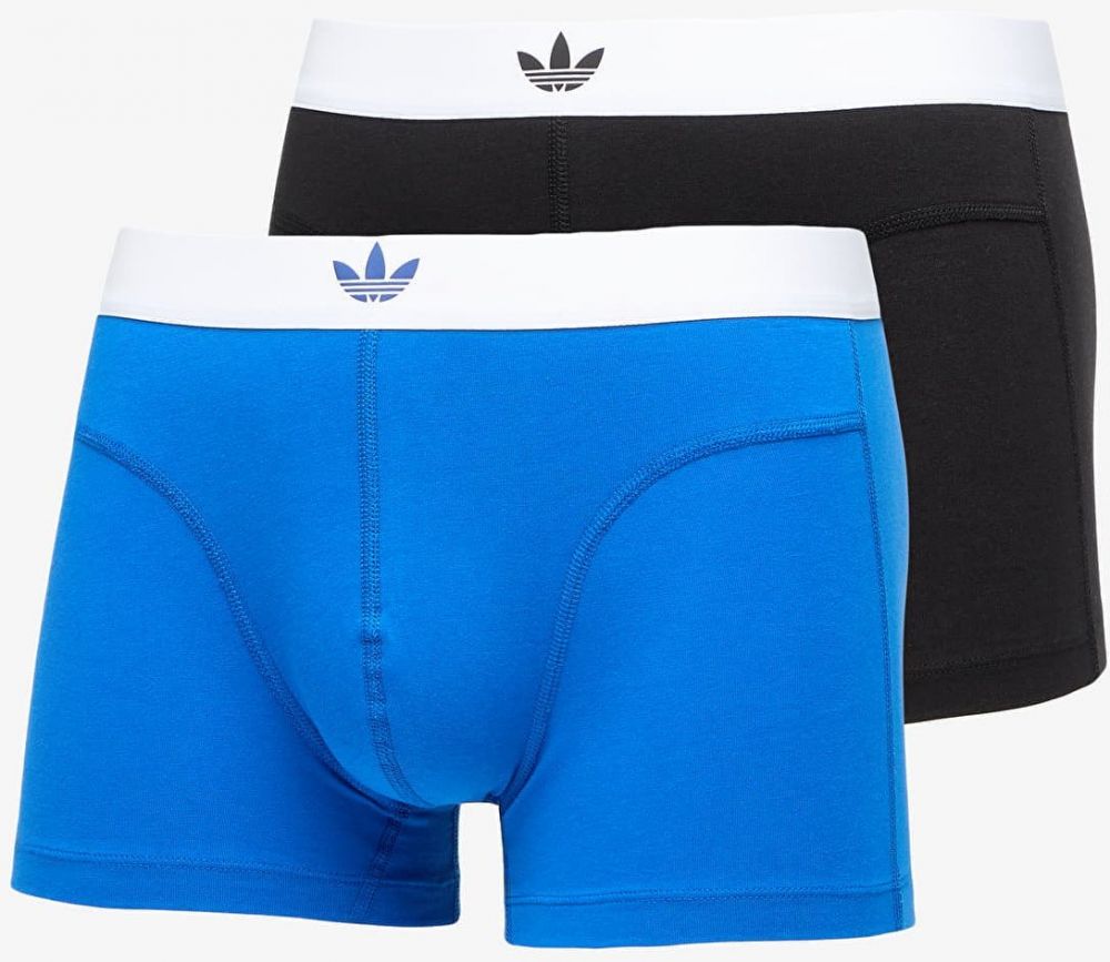 adidas Comfort Flex Cotton - Body Lines Trunk 2-Pack Blue/ Black L