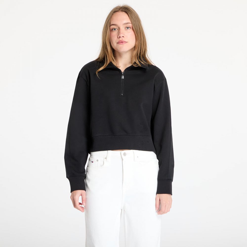 Mikina Calvin Klein Sport Pw - 1/4 Zip Sweatshirt Black L