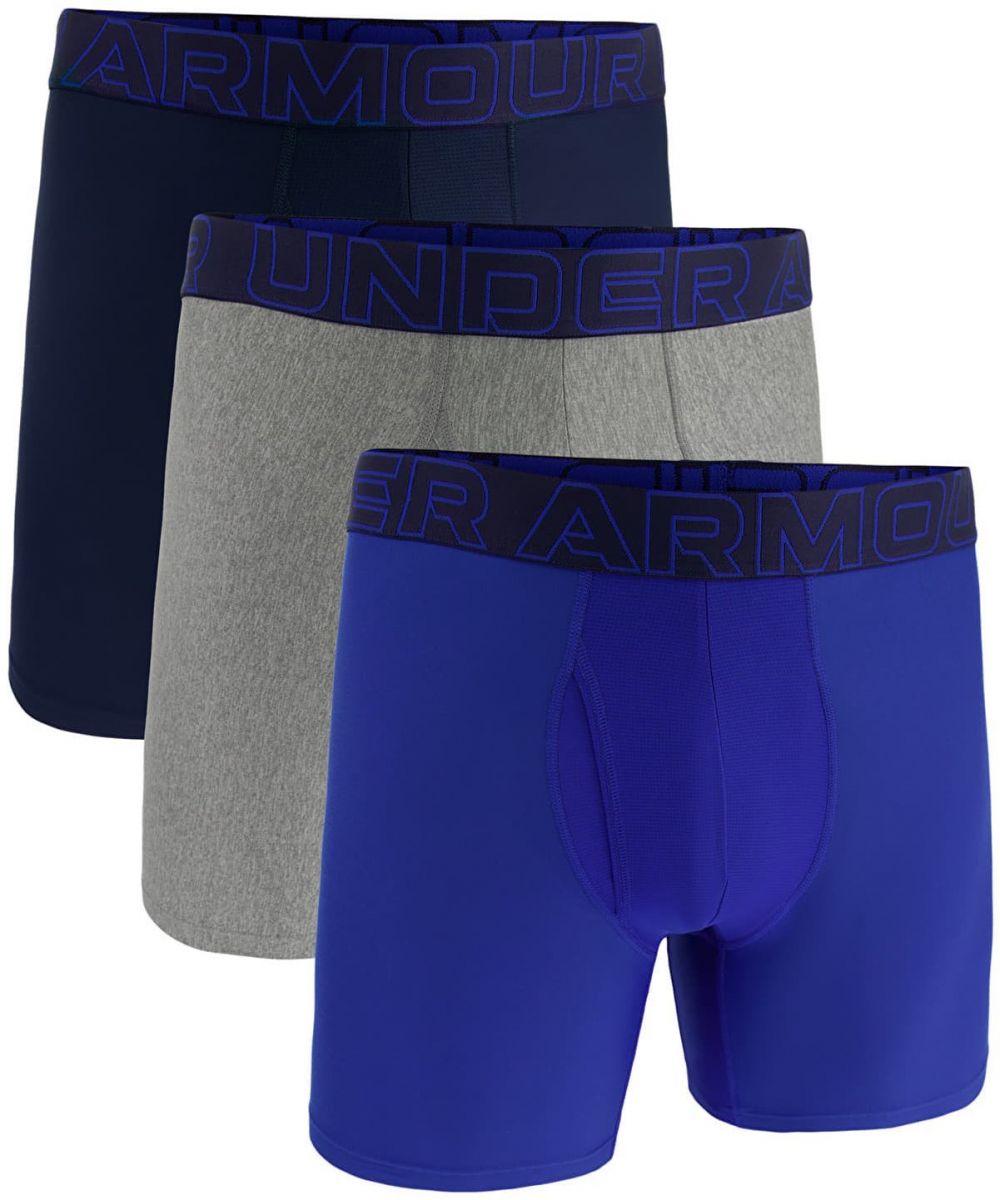 Under Armour M Perf Tech 6in 3-Pack Blue L
