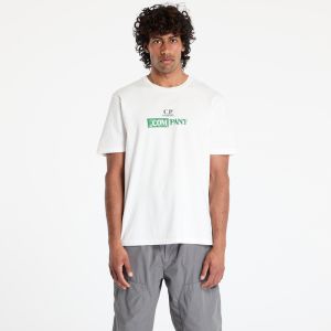 Tričko C.P. Company Logo-Print Jersey T-Shirt Gauze White L