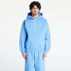 Mikina Nike Solo Swoosh Men's Fleece Pullover Hoodie University Blue/ White M
