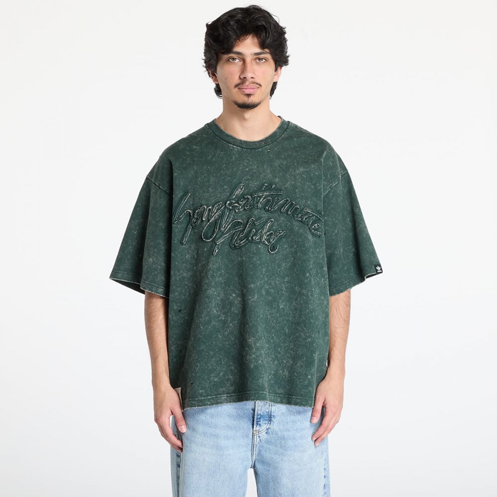 Tričko adidas Song For The Mute Wased Tee Green/ Shadow Green L