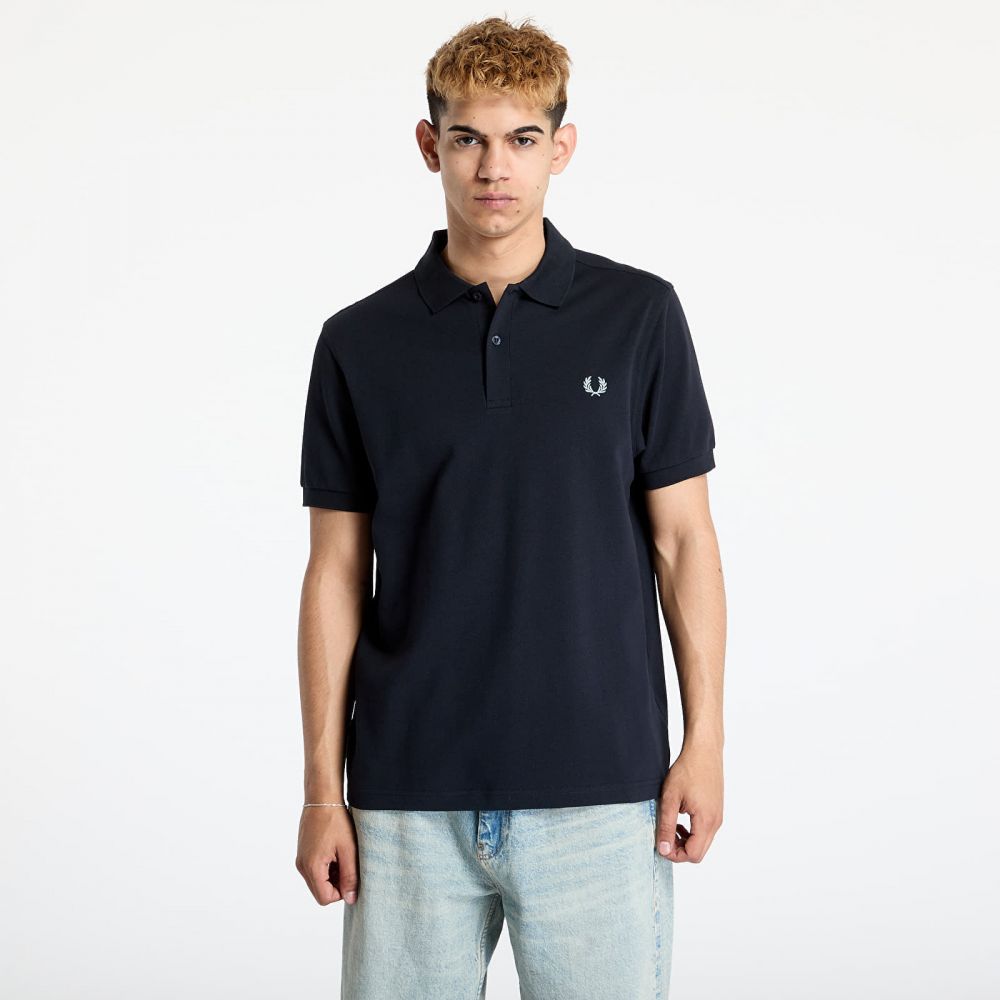 Tričko FRED PERRY The Fred Perry Shirt Navy/ Mint Blue M