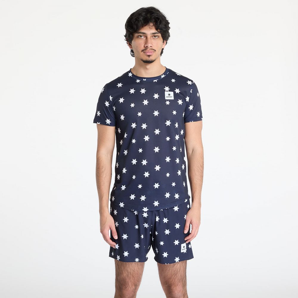 Tričko SAYSKY Star Combat T-Shirt Blue/ White Aop L