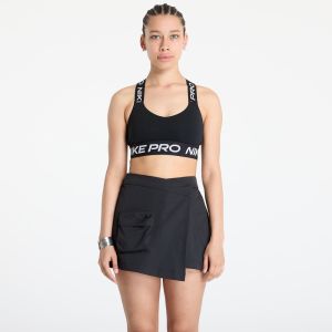 Nike Pro Women's Light-Support Padded Sports Bra Black/ Black/ White L