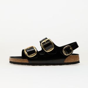 Tenisky Birkenstock Milano Big Buckle Natural Leather Patent High-Shine Black EUR 37