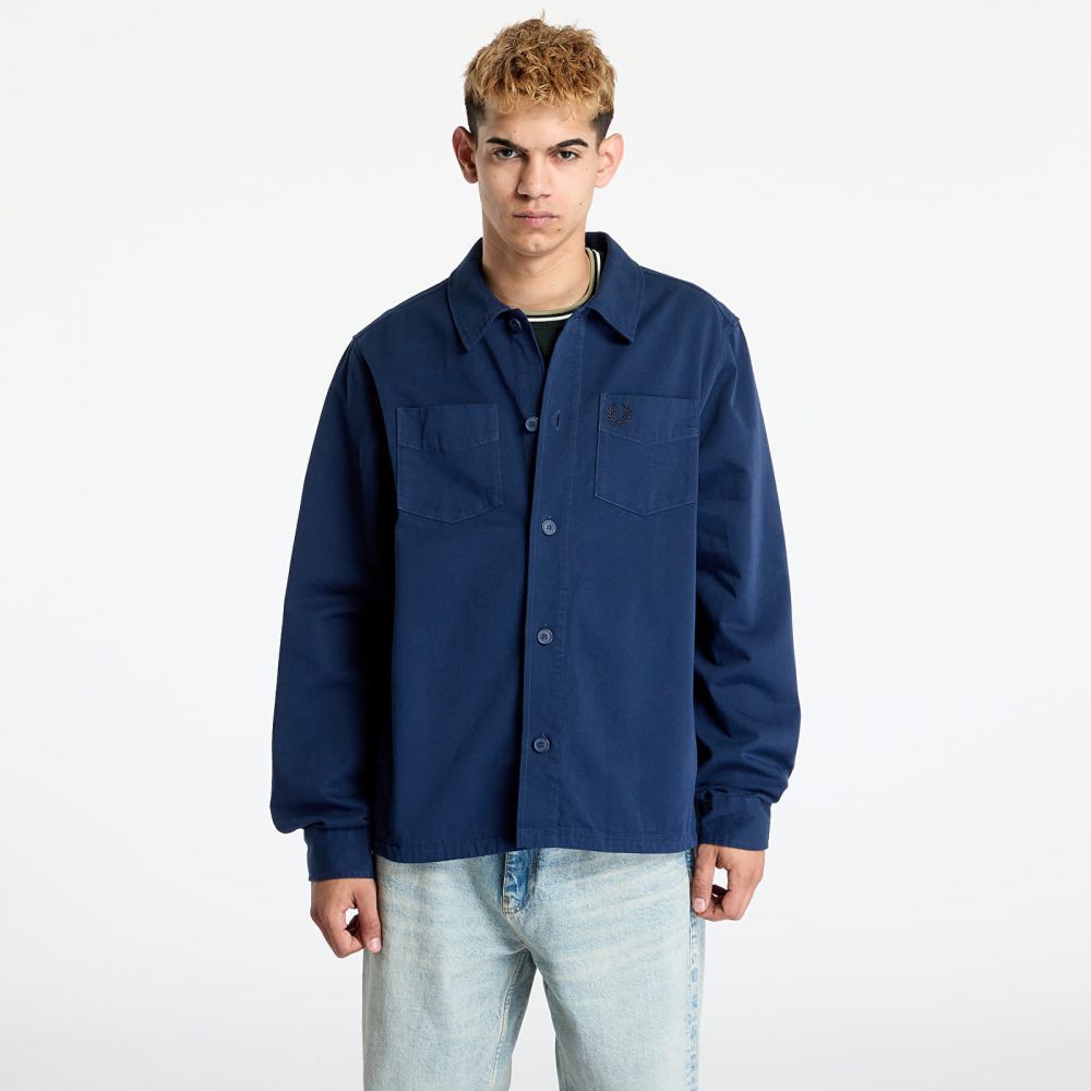 Bunda FRED PERRY Twill Overshirt Tennis Blue L