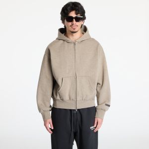 Mikina Fear of God Essentials Classic Fit Fleece Zip Up Hoodie Homestead Heather XL