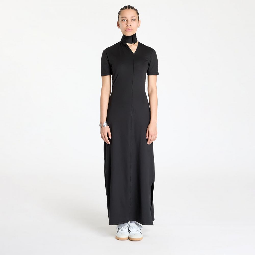 Y-3 Fitted Neck Closure Dress Black L