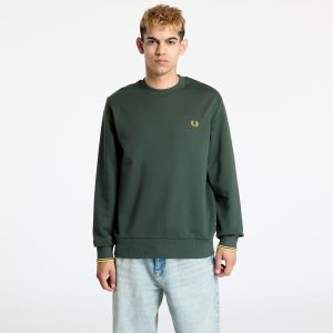 Mikina FRED PERRY Crew Neck Sweatshirt Court Green L