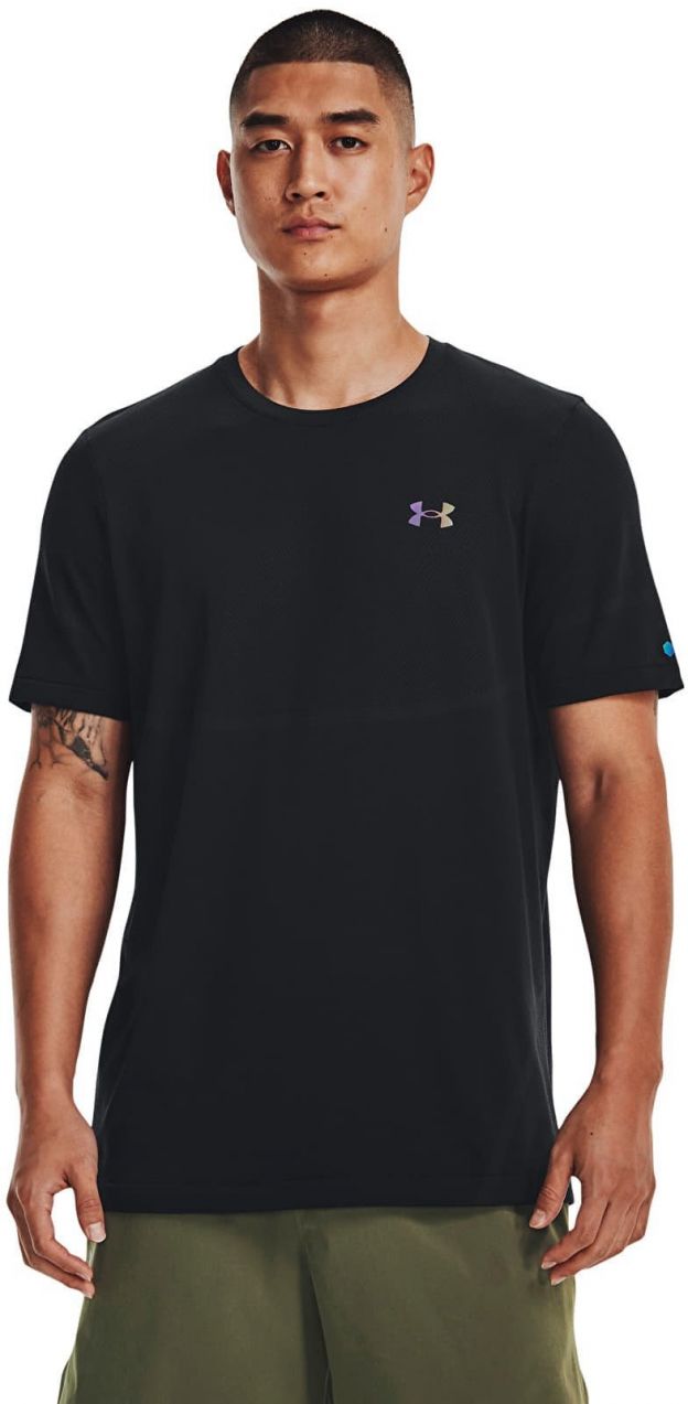 Tričko Under Armour Vanish Elite Seamless SS Tee Black/ Iridescent S