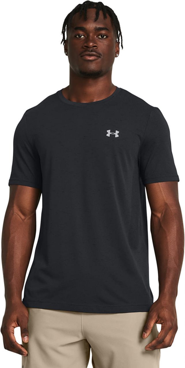 Tričko Under Armour Vanish Seamless SS Tee Black/ Mod Gray L