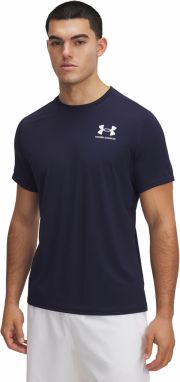 Tričko Under Armour Heatgear Fitted SS Tee Midnight Navy/ White XS