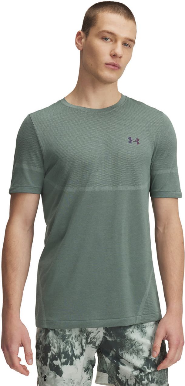 Tričko Under Armour Vanish Elite Seamless SS Tee Silica Green/ Iridescent S