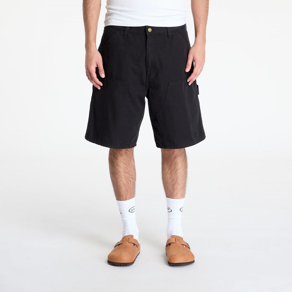 Carhartt WIP Double Knee Short Black Stone Washed 28