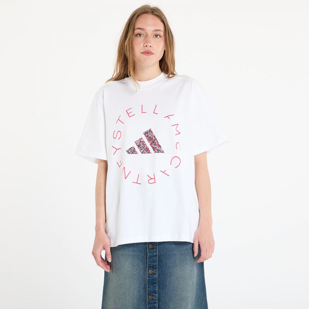 Tričko adidas by Stella Mccartney Loose Graphic Tee White/ White S