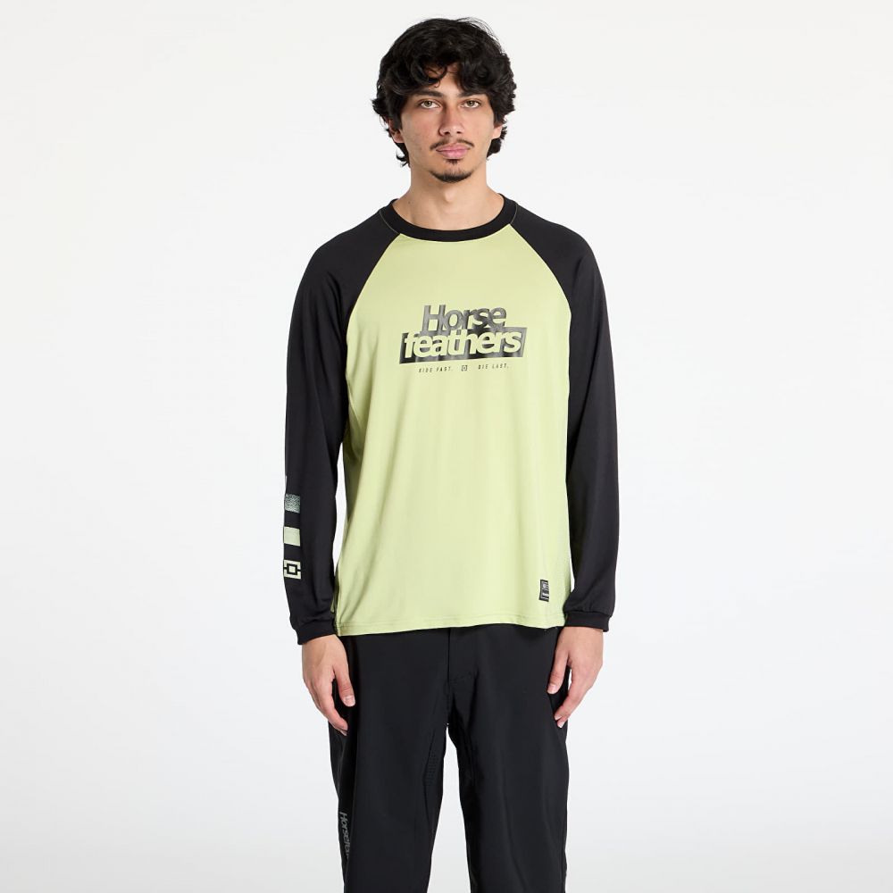 Tričko Horsefeathers Spike Long Sleeve Bike Jersey Nile/ Black L