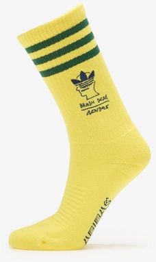 adidas x Brain Dead Sock 1-Pack Yellow/ Bright Yellow/ Amazon Green L