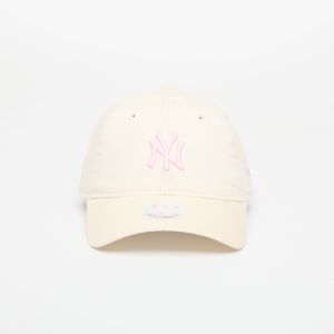 Šiltovka New Era New York Yankees Womens MLB Contrast Stitch 9TWENTY Adjustable Cap Light Cream/ Pink Rouge Universal