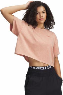 Tričko Under Armour HWT WASH SS Tee Canyon Pink/ Canyon Pink M