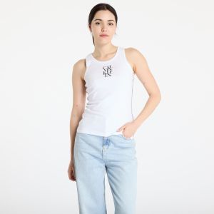 Calvin Klein Jeans Sl Cotton Rib Solid Tank Top White L